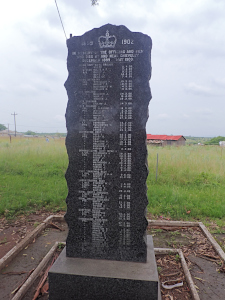 2022 photo of the war memorial at Chieveley cemetery