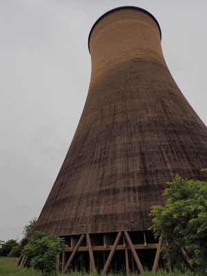 One of three power station cooling towers (Photo: 2022)